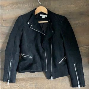 Black moto jacket